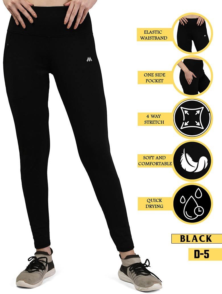 Gym /yoga wear Mesh Leggings Workout Pants with Side Pockets/Stretchable  Tights/Highwaist Sports Fitness Yoga Track Pants for Women & Girls